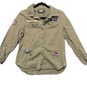 Star Wars Kids Khaki Button Down Shirt